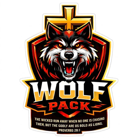 Wolf Pack Customer Decal or Magnet economy non-reflective decal