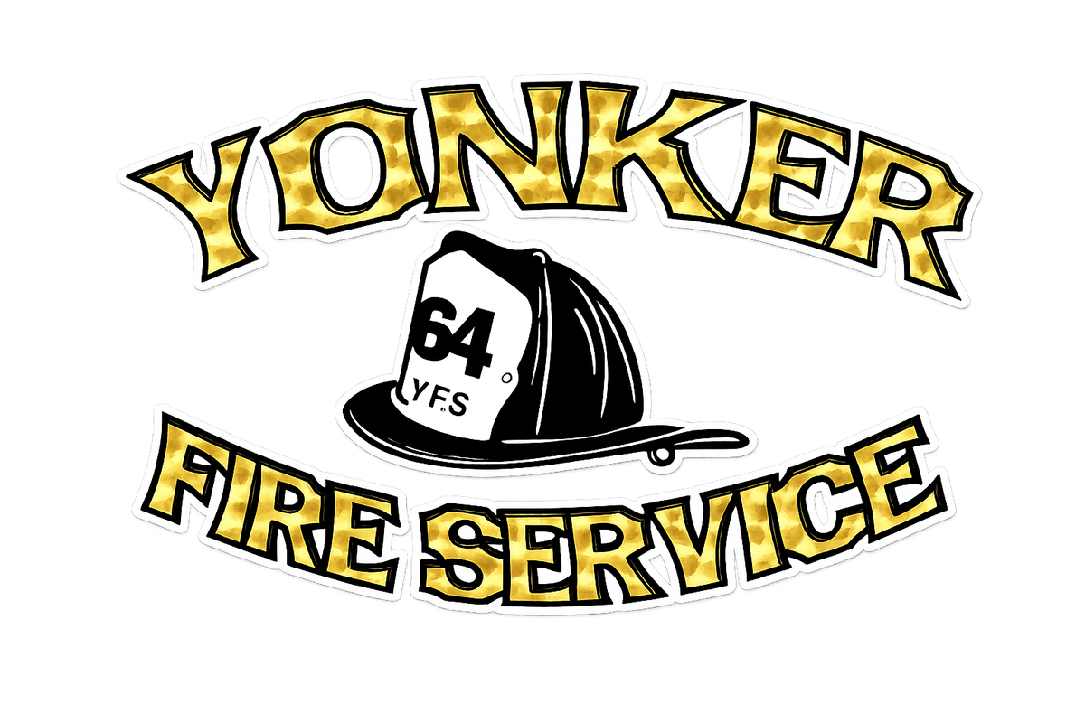 Yonker Fire Service Window or Helmet Decal economy bulk decal