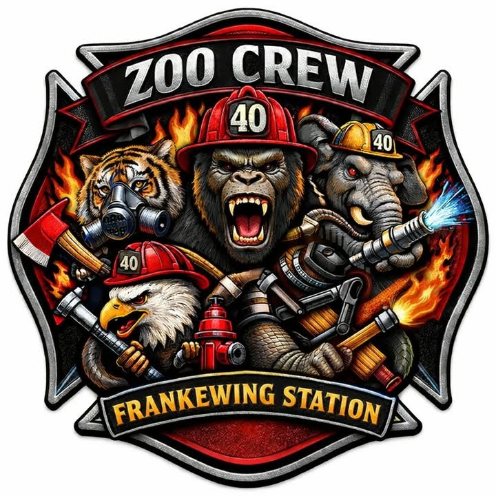 Zoo Crew Station 40 Window/Helmet Decal or MAGNET (sqd.1)