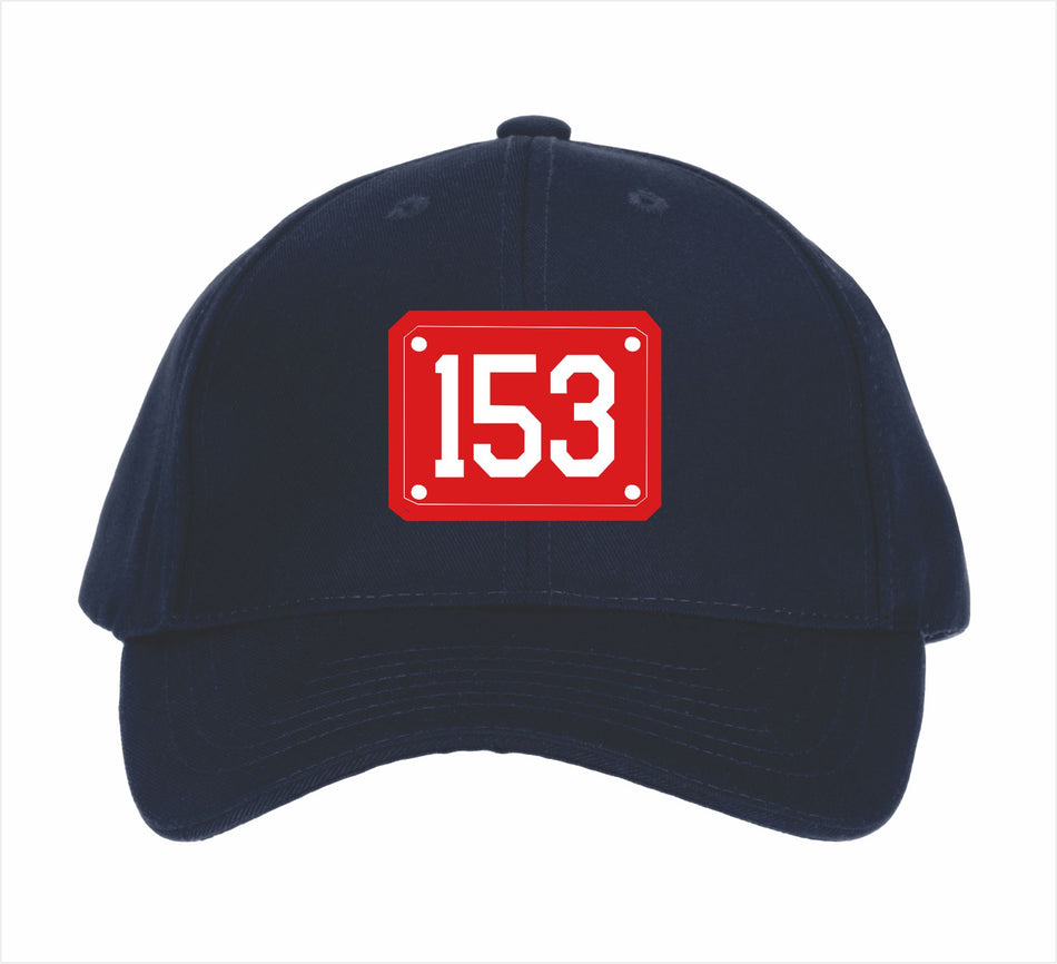 153 Red Embroidered Badge Hat