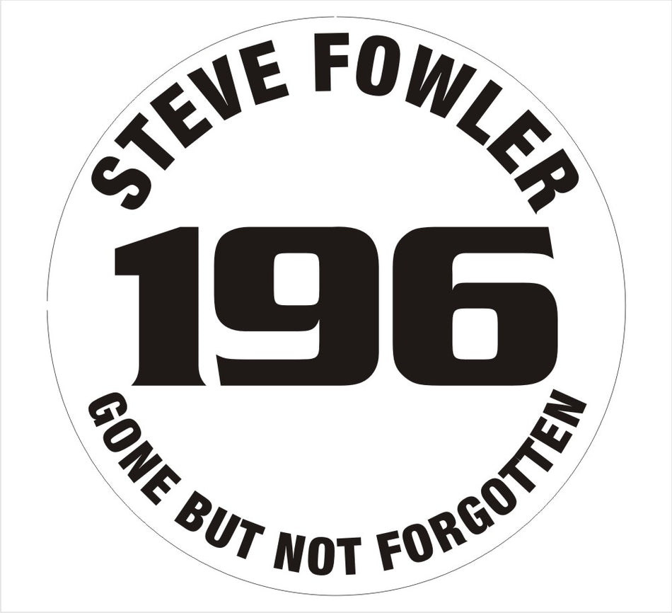 Robert Lee 196 Fowler 2" Helmet Decal