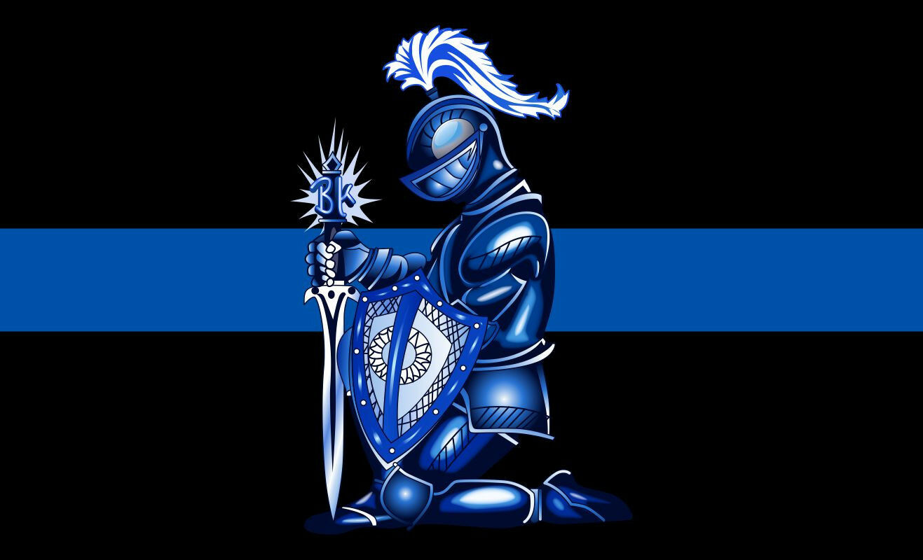 Blue Knight Thin Blue Line Police Decal Thin Blue Line Sticker - Various Sizes - Powercall Sirens LLC