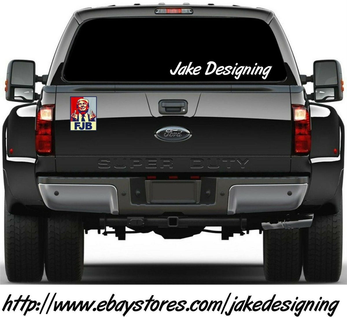 Let's go Brandon Decal - Trump Middle Finger F Joe Biden FU46 FJB  Various Sizes - Powercall Sirens LLC