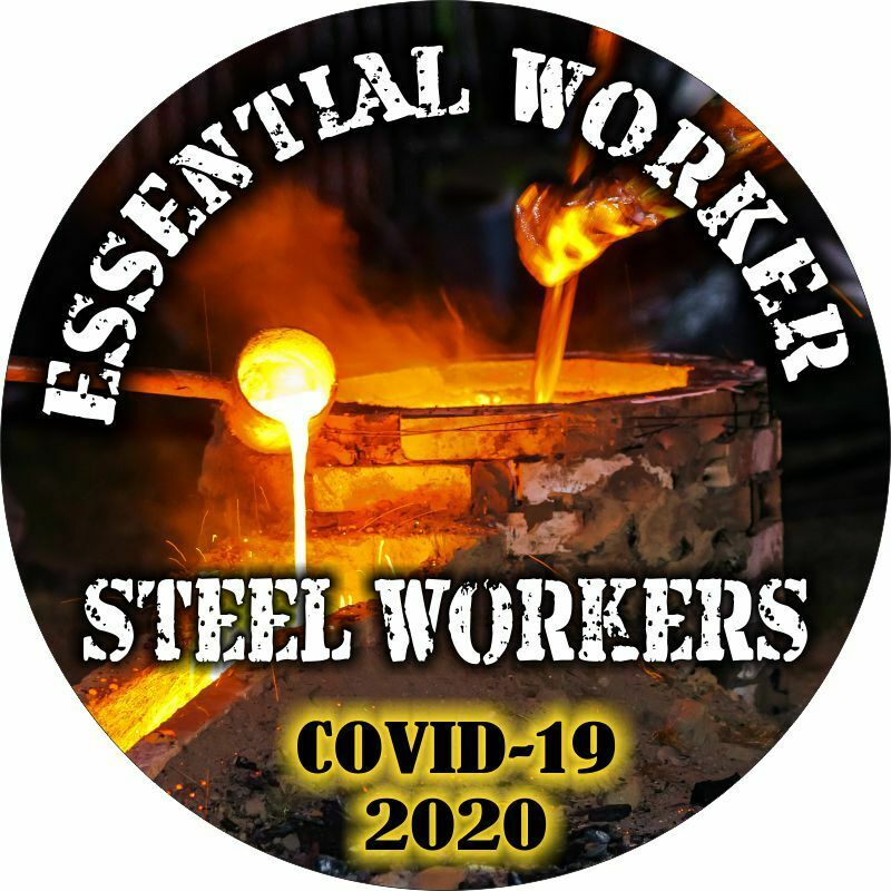 Essential Worker Sticker - Steel Workers Window Decal - Various Sizes ...