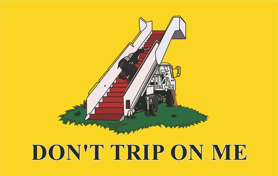 Anti Joe Biden "Don't Trip on Me" Window/Bumper Sticker 5" x 3" Sticker - Powercall Sirens LLC