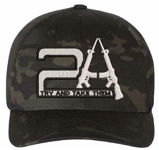 2nd Amendment TRY AND TAKE THEM Flex Fit Embroidered Hat - Various Sizes - Powercall Sirens LLC