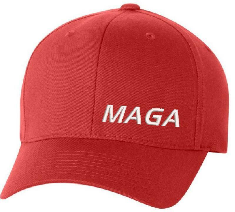 Make America Great Again Hat Flex Fit with Lower Side MAGA Embroidered Design - Powercall Sirens LLC