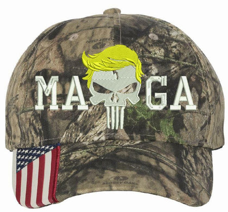 Donal Trump Hat Punisher MAGA Embroidered Flex Fit or Adjustable Hat MAGA Trump - Powercall Sirens LLC