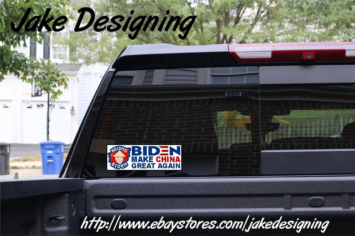 Beijing Biden Make China Great Again" Bumper Sticker 8.7" x 3" Bumper Sticker - Powercall Sirens LLC
