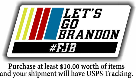 Let's go Brandon Sticker FJB Racing Anti Joe Biden Decal 6" x 2.5" Window Decal - Powercall Sirens LLC
