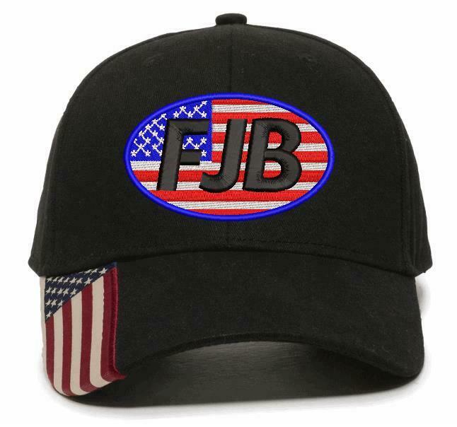 Let's Go Brandon Embroidered Adjustable USA300 OR Typhoon Hat, USA FJB OVAL