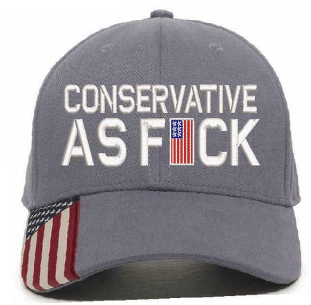 Conservative as Fu*k Embroidered Hat Trump Hat Various Hat Choices Free Shipping - Powercall Sirens LLC