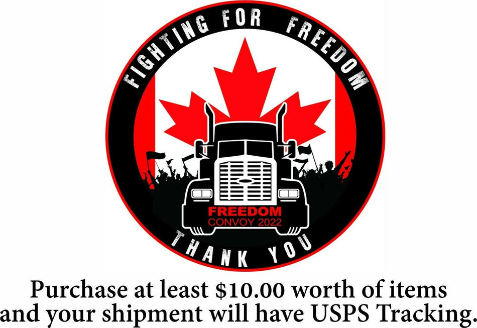 Freedom Convoy Decal - Fighting for Freedom Window/Hardhat Decal - Various Sizes - Powercall Sirens LLC