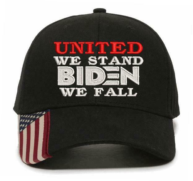 FJB Biden Hat Embroidered Adjustable USA300 Hat UNITED WE STAND BIDEN WE FALL