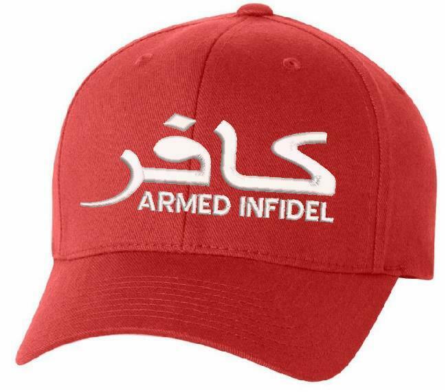 Armed Infidel Embroidered Flex fit or Adjustable Ball Cap - Various Options - Powercall Sirens LLC