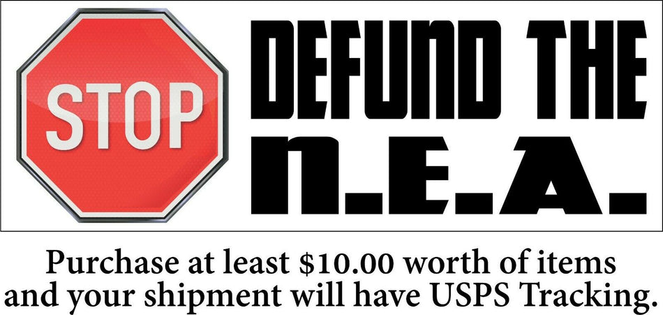 Defund the National Education Association Bumper Sticker 8.6" x 3" Sticker - Powercall Sirens LLC