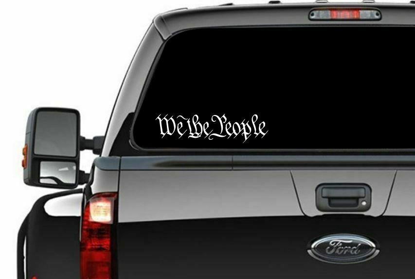We the people are pissed window sticker - Die Cut Decal in various color choices - Powercall Sirens LLC