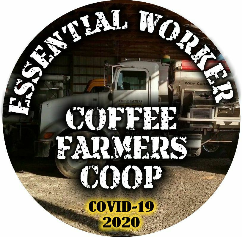 Essential Worker Sticker - Coffee Farmers Coop Decal - Various Sizes - Powercall Sirens LLC