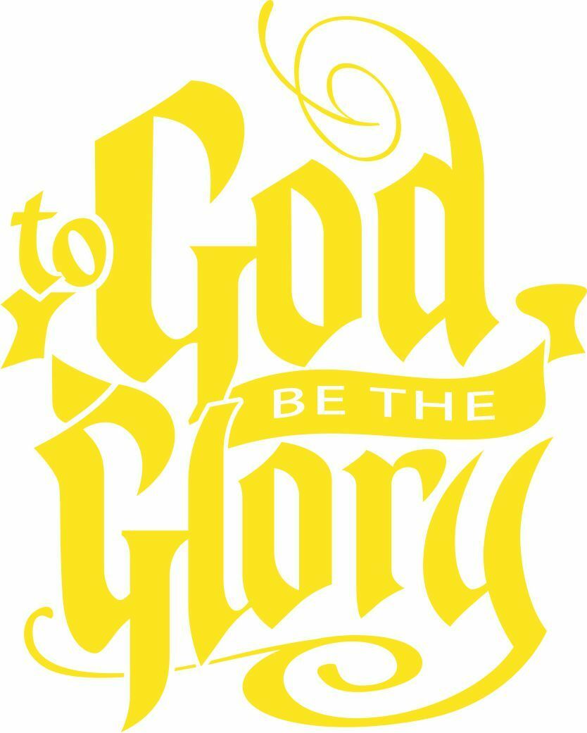 God Be the Glory Religious Christian Exterior Window Decal - Various Sizes - Powercall Sirens LLC