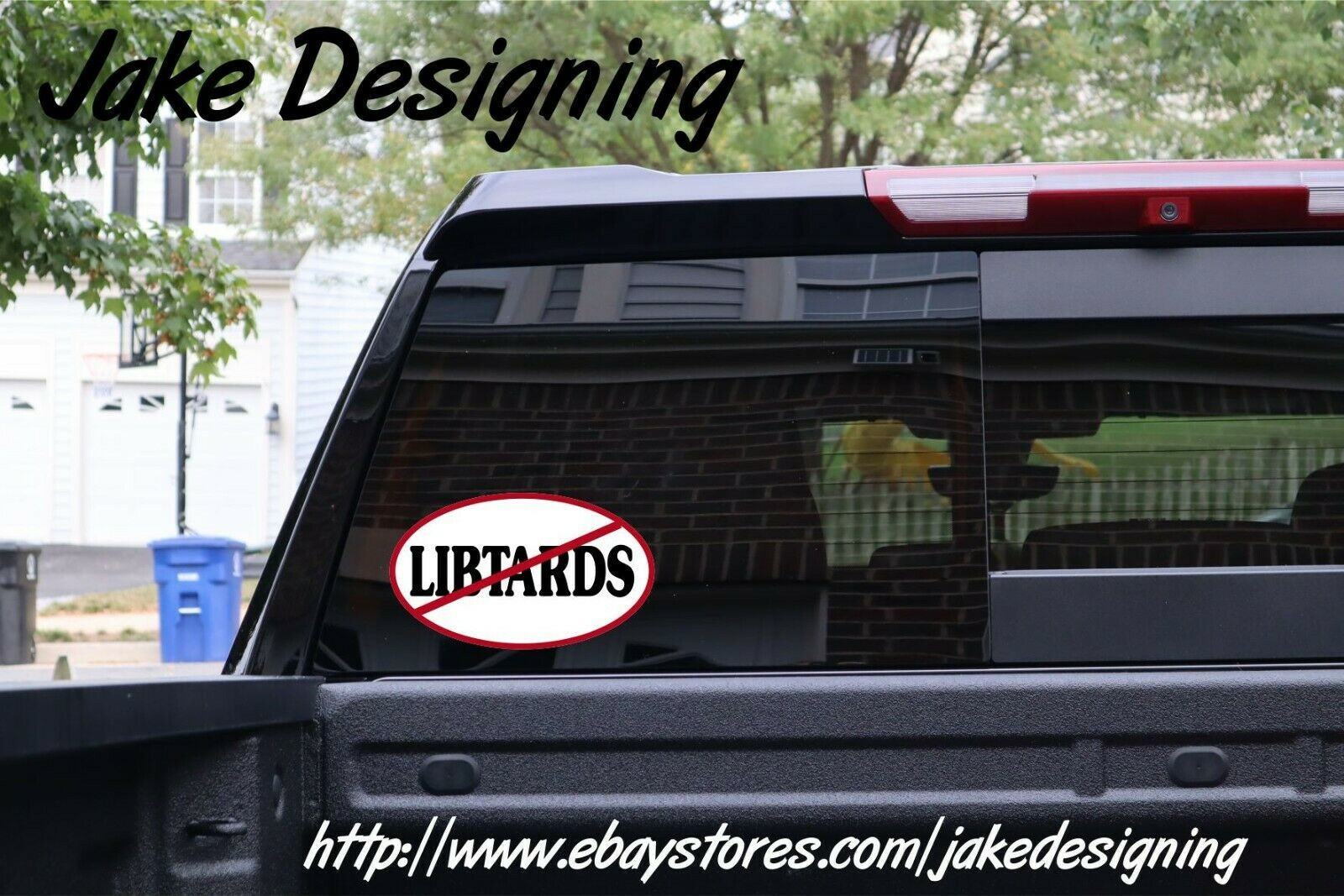 Libtard Oval Bumper Sticker - 3" x 5" Bumper Sticker Libtard Political Decal - Powercall Sirens LLC