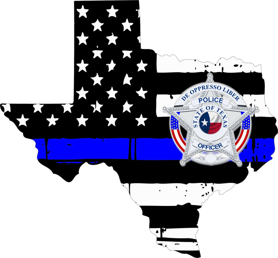 Texas DE OPRESSO LIBER Decal - Various Sizes - Powercall Sirens LLC