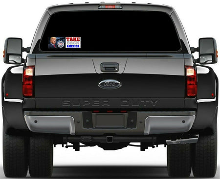 Trump 2024 Take Back America The Patriot Party Bumper Sticker 8.7" x 3" MAGA - Powercall Sirens LLC