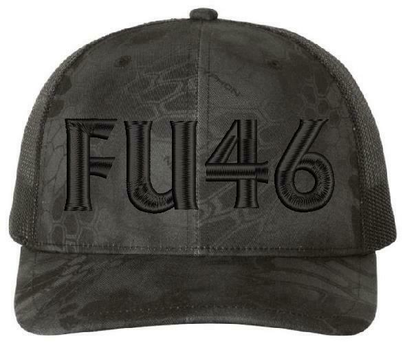 FU46 Anti Biden Embroidered Adjustable Kryptek 112P or Typhoon Adjustable Hat