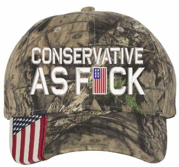 Conservative as Fu*k Embroidered Hat Trump Hat Various Hat Choices Free Shipping - Powercall Sirens LLC