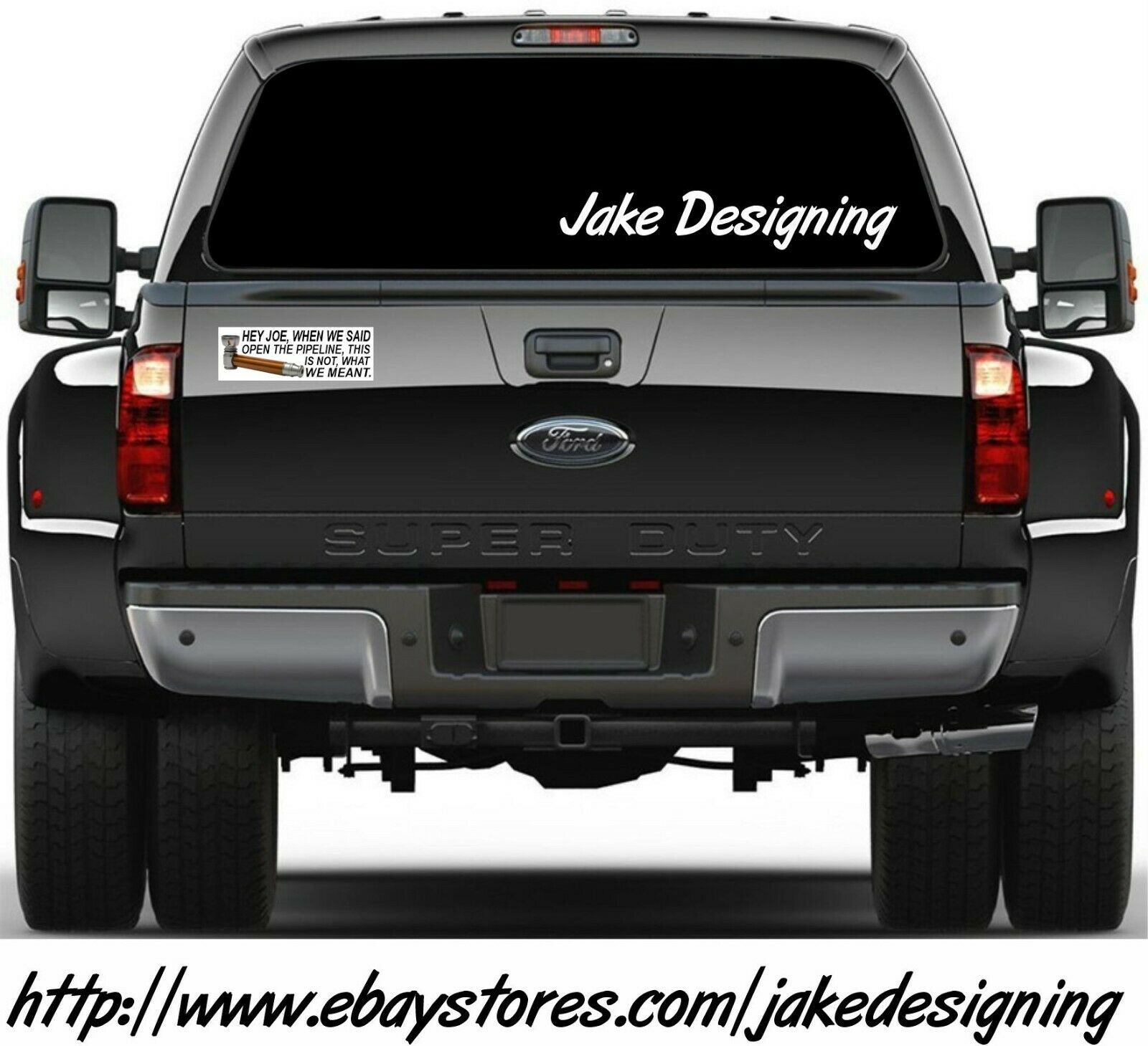 Joe Biden Pipeline Crack Bumper Sticker or Magnet - 8.6" x 3" FJB FU46 Biden - Powercall Sirens LLC