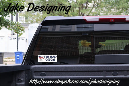 Patriot Party Trump 2024 Lion Bumper Sticker 8.6" x 3" Patriot Party Trump - Powercall Sirens LLC