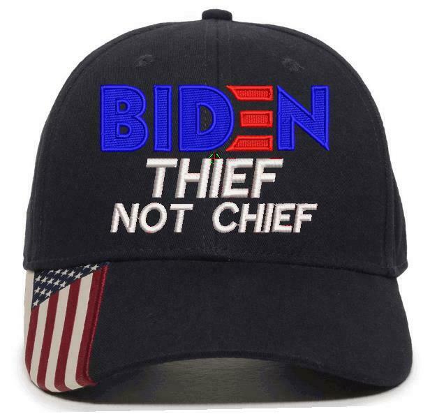 Joe Biden Hat Thief Not Chief Adjustable USA300 Embroidered Hat Biden Hat - Powercall Sirens LLC