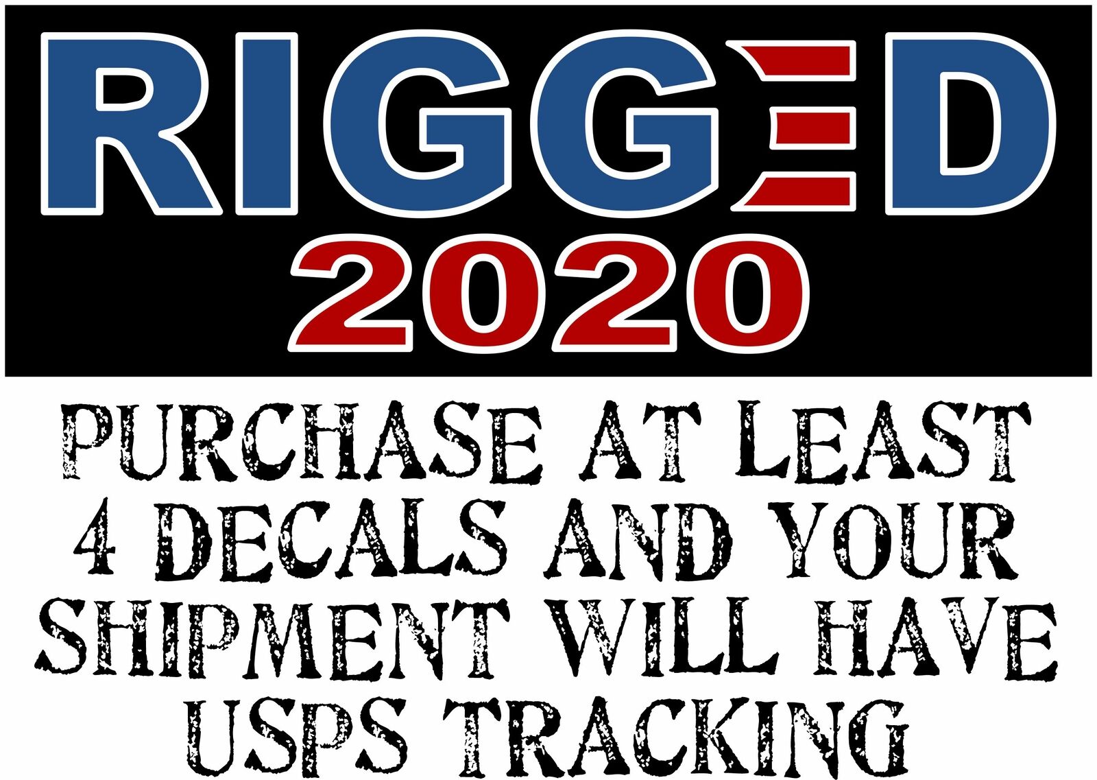 Rigged 2020 Election Trump Biden Bumper Sticker - Powercall Sirens LLC