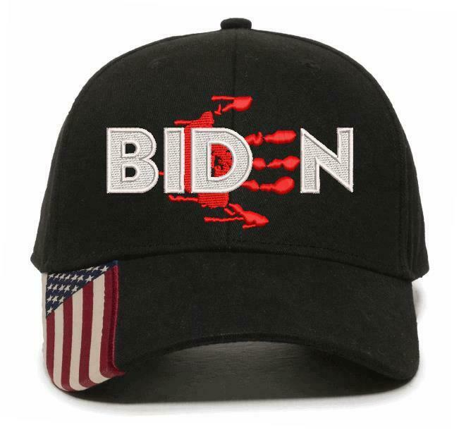 President Joe Biden Bloody Hand Embroidered Adjustable USA300 Hat, FJB JOE BIDEN