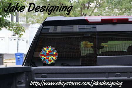 Autism Support Window Decal - Different Not Less Decal - Various Sizes/Materials - Powercall Sirens LLC