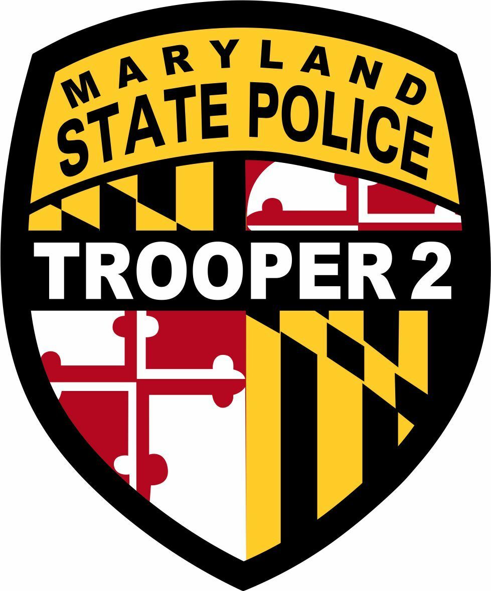 Maryland Trooper 2 Exterior Window Decal - Various Sizes and Free Shipping - Powercall Sirens LLC