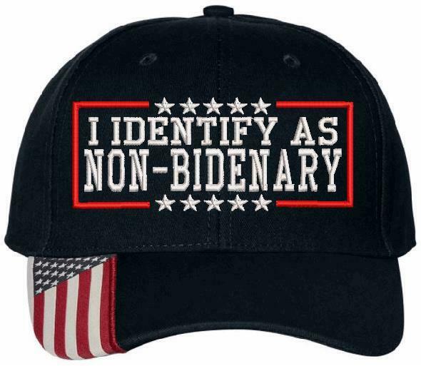 I Identify as Non Bidenary Embroidered USA300 Adjustable Hat - Various Colors