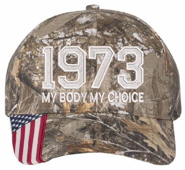 Pro Choice 1973 Hat (Embroidered USA300 Hat) Women's Rights Feminism Roe v Wade - Powercall Sirens LLC