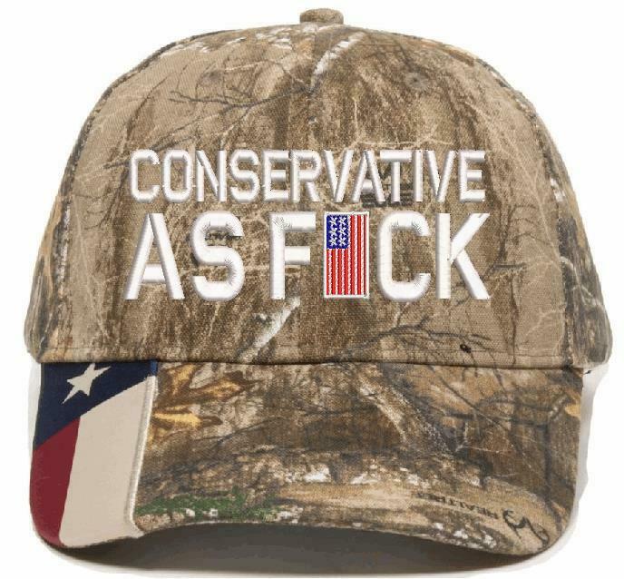 Conservative as Fu*k Embroidered Hat Trump Hat Various Hat Choices Free Shipping - Powercall Sirens LLC