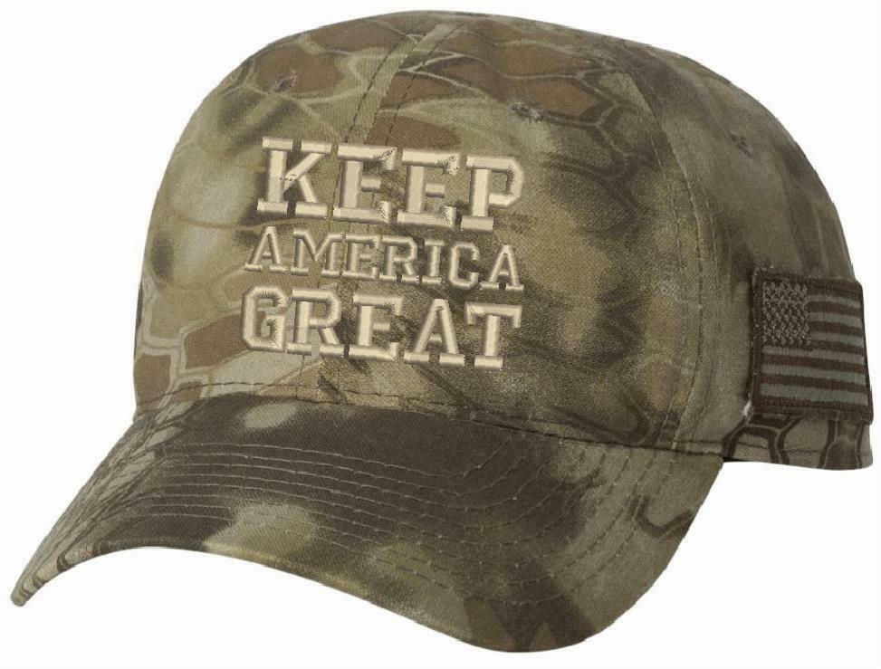 Keep America Great Multi Cam Flex Fit Trump Hat and Various other hat options - Powercall Sirens LLC