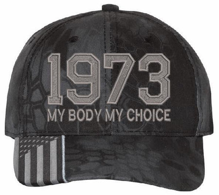 Pro Choice 1973 Hat (Embroidered USA300 Hat) Women's Rights Feminism Roe v Wade - Powercall Sirens LLC