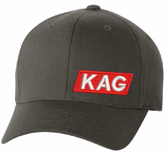 Trump Keep America Great KAG Rectangle Embroidered Flex Fit Hat Trump Hat
