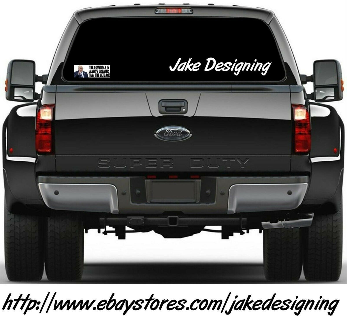 Trump 2024 Bumper Sticker "Comeback is greater than the setback" 8.6" x 3" Decal - Powercall Sirens LLC
