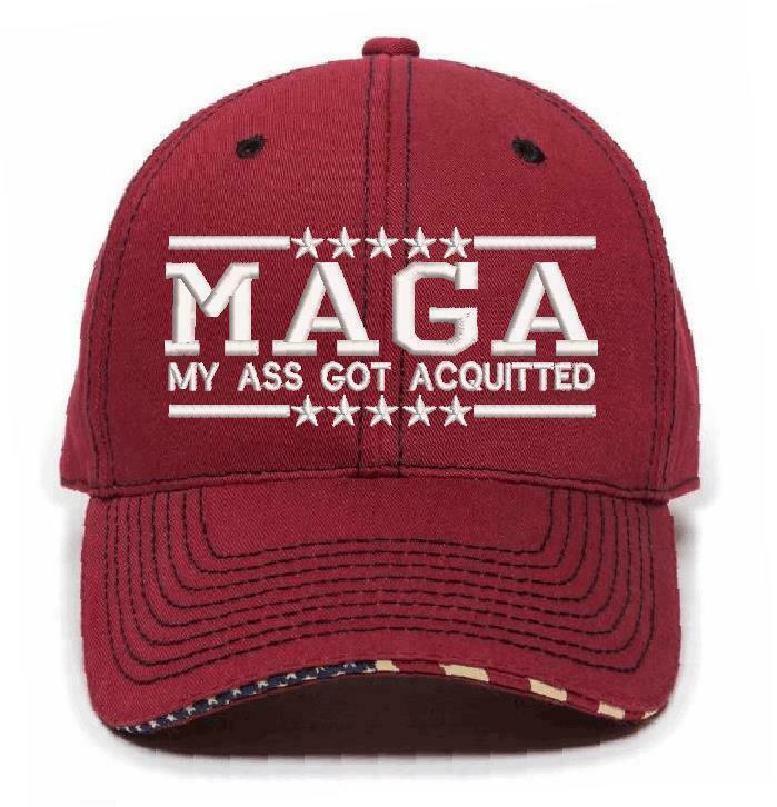 Trump Hat - MAGA My Ass Got Acquitted Embroidered Adjustable Ball Cap TRUMP HAT - Powercall Sirens LLC