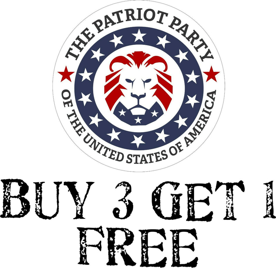 Patriot Party United States of America Decal Patriot Party Donald Trump 2024 - Powercall Sirens LLC