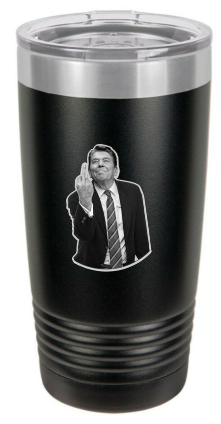 Ronald Reagan Middle Finger Decal(s) 5 Pack - Powercall Sirens LLC