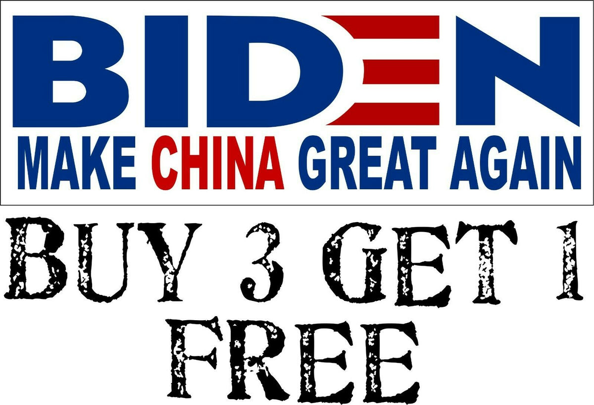 Joe Biden "Make China Great Again" AUTO MAGNET 8.7" x 3" AUTO MAGNET BIDEN CHINA - Powercall Sirens LLC