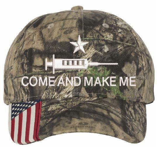 Come and make me Anti Vaccine Embroidered USA300/112 Adjustable Hat. FJB FU46