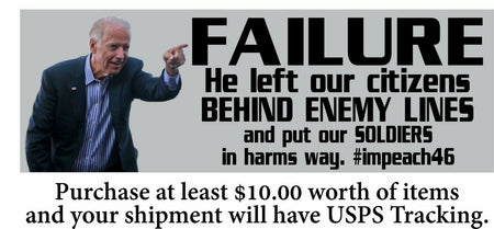 Biden Afghanistan not funny sticker decal inflation gas socialist USA Trump - Powercall Sirens LLC