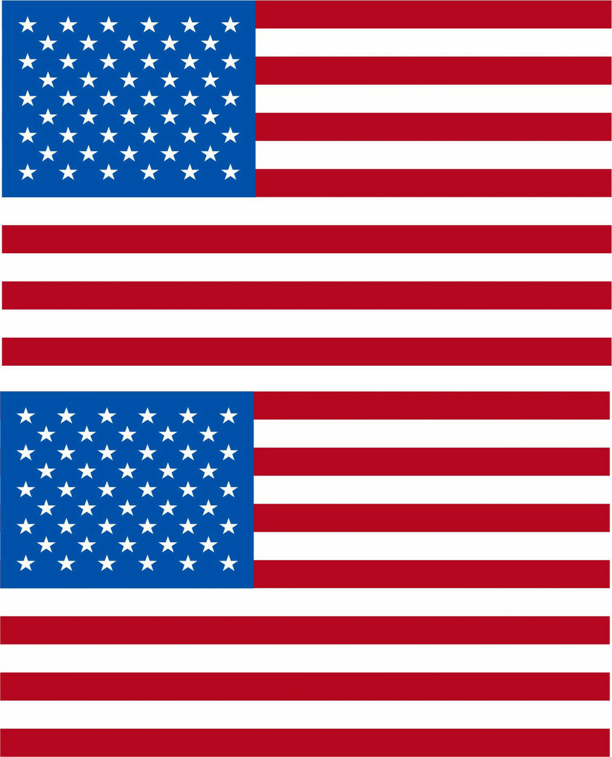 USA American Flag Decal 3M REFLECTIVE Stickers x 2 Exterior Decal Various Sizes - Powercall Sirens LLC