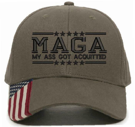 Trump Hat - MAGA My Ass Got Acquitted Embroidered Adjustable Ball Cap TRUMP HAT - Powercall Sirens LLC